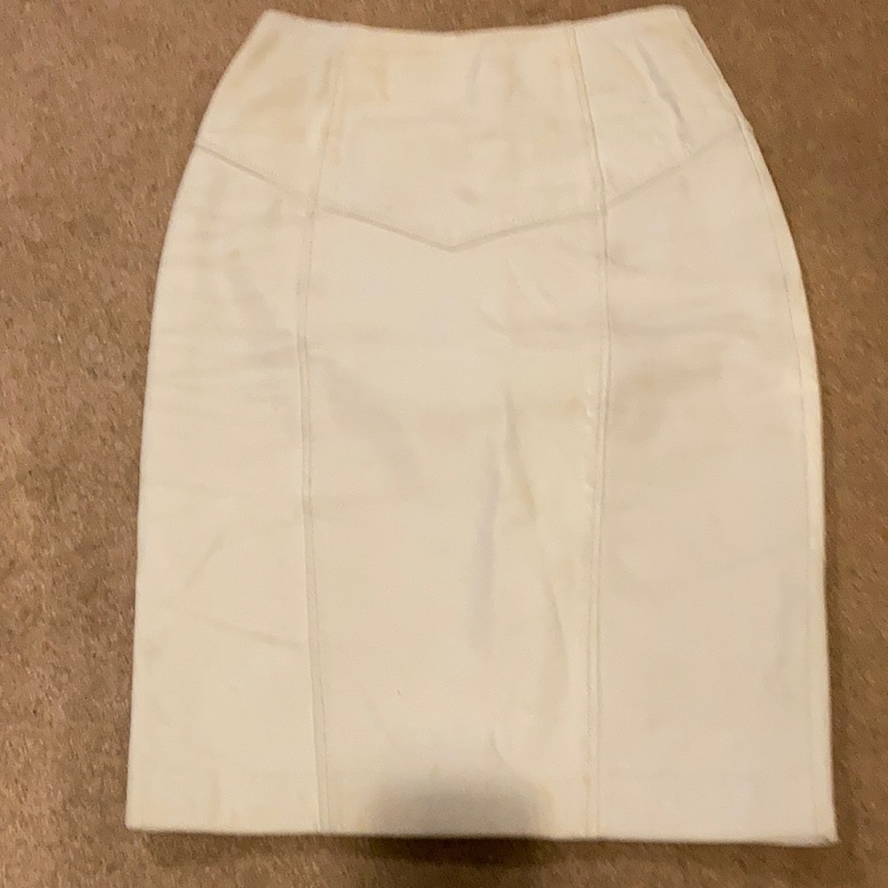 100 percent leather skirt